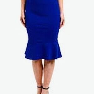SHEIN Royal Blue Midi Skirt